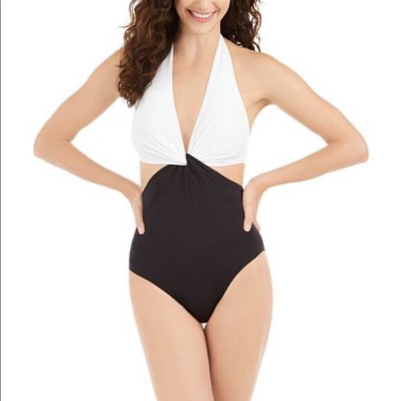 Kate spade Knotted Halter One Piece Swimsuit - Picture 7 of 8